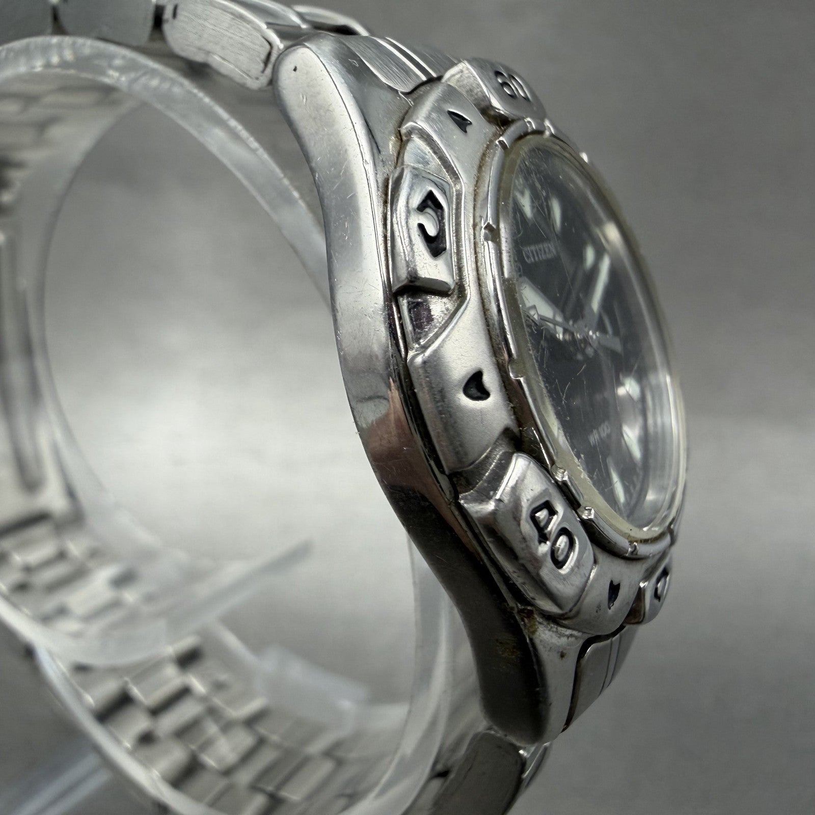 Citizen Dive Watch Women 28mm Black Dial Silver Tone Date 1012H22137 New Batt3