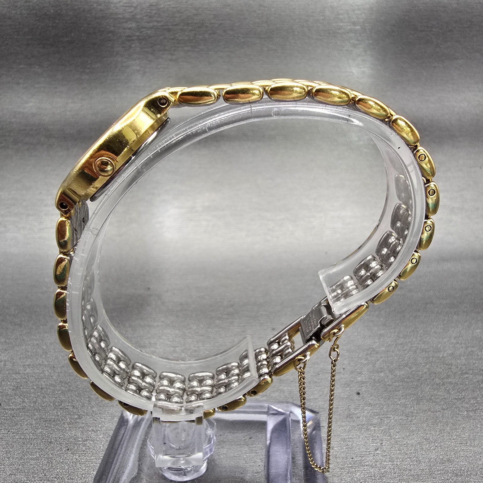 Seiko Creo Watch Women 22mm Champagne Dial Gold Tone Round 2P21-0250 New Battery6