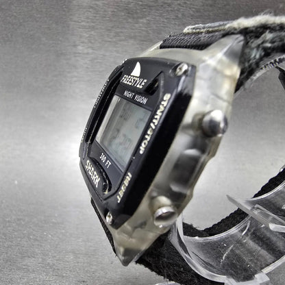 Freestyle Shark Watch Men 36mm Black Alarm Chrono Daydate Digital New Battery2