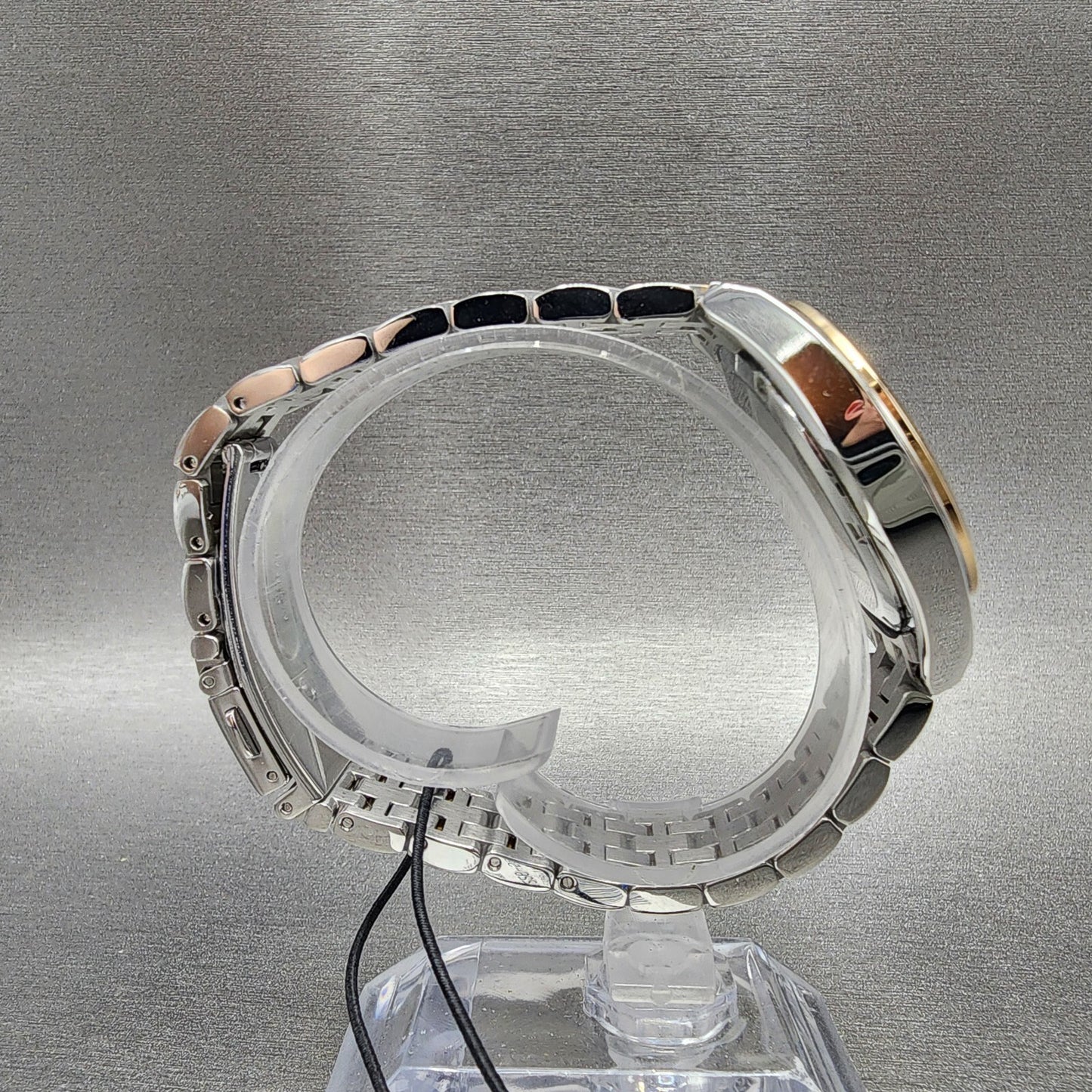 Citizen EcoDrive Peyton Watch Women Brown Dial Two Tone Date Bracelet E01226598
