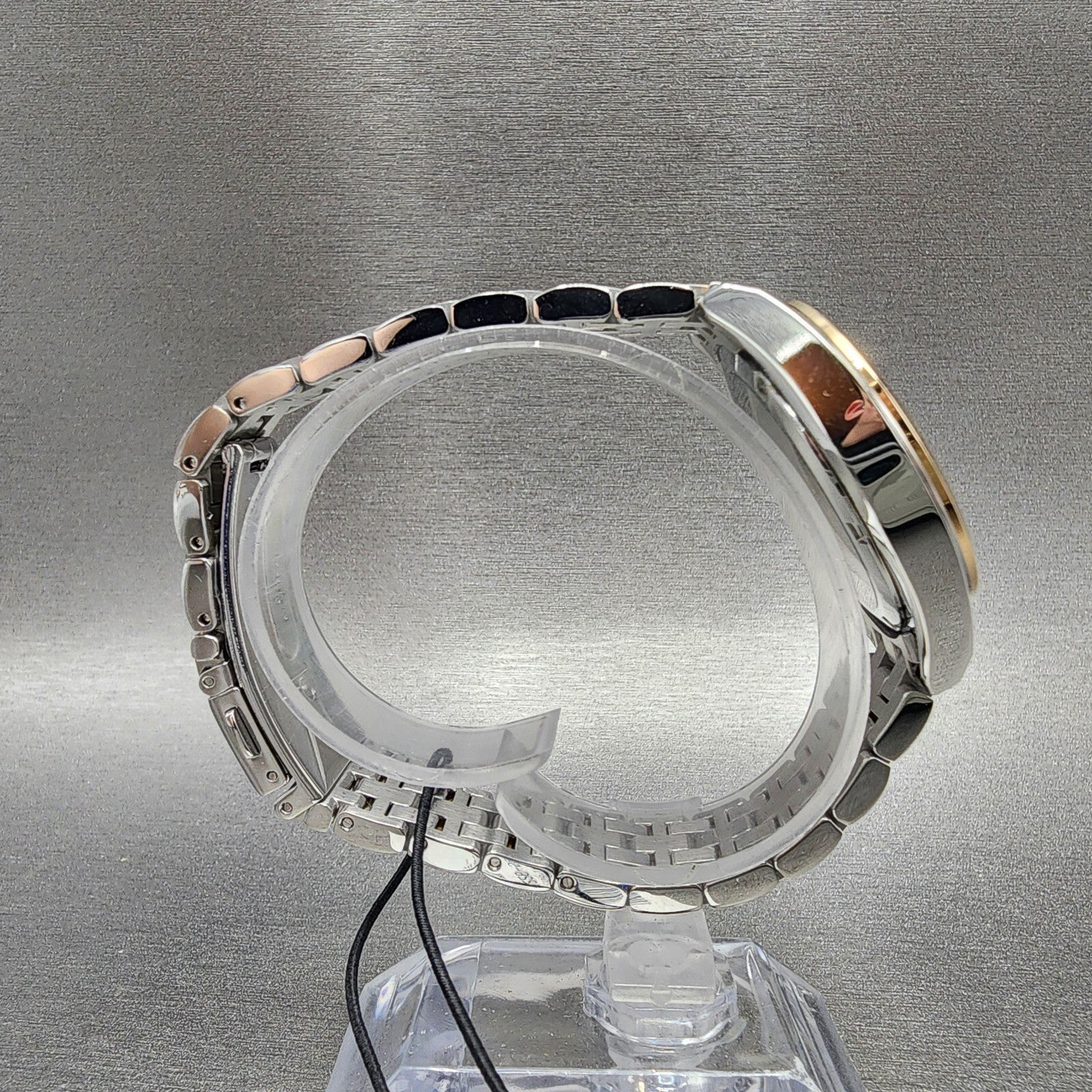 Citizen EcoDrive Peyton Watch Women Brown Dial Two Tone Date Bracelet E01226598