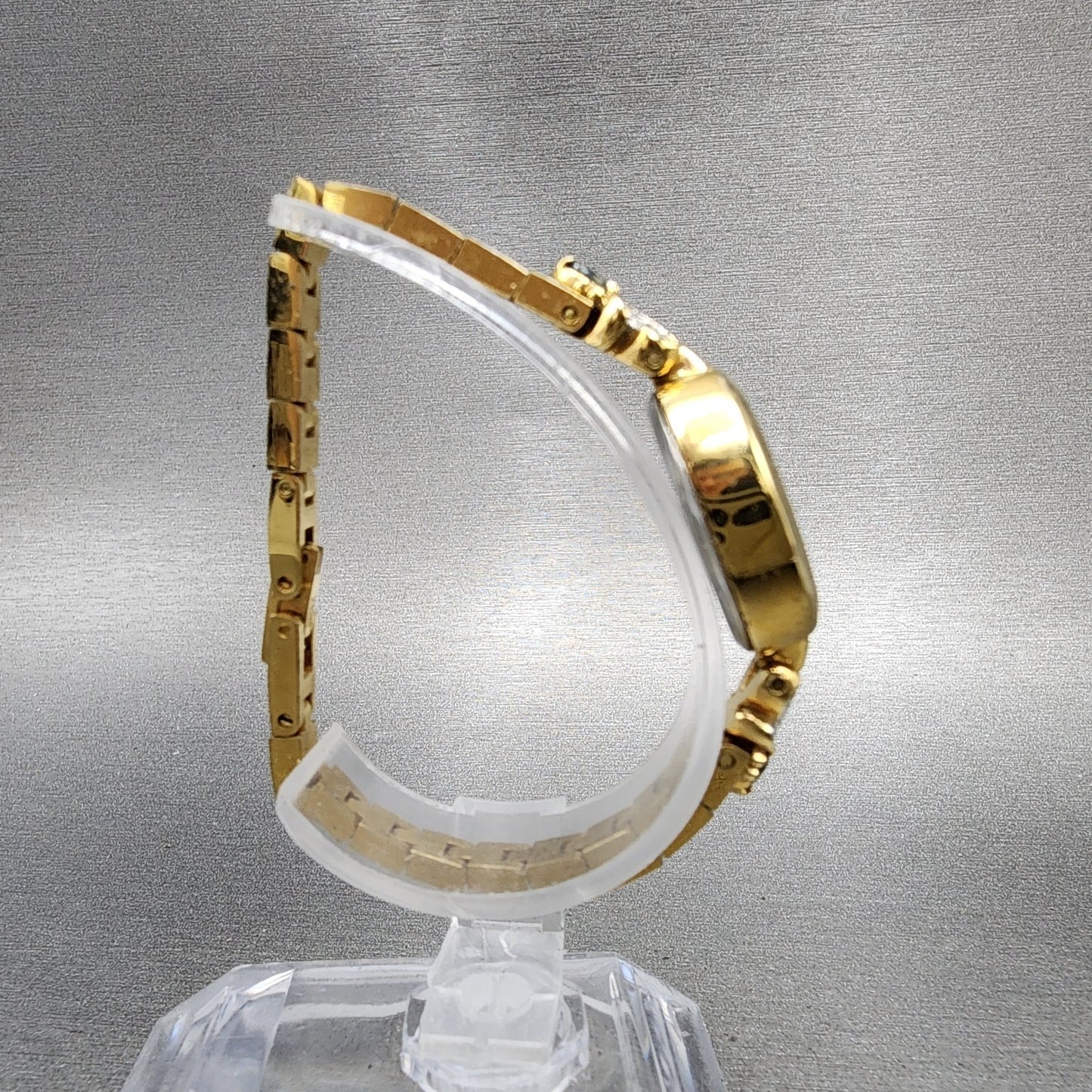 Waltham Watch Women MOP Dial Gold Tone Oval Crystal Accents New Battery8