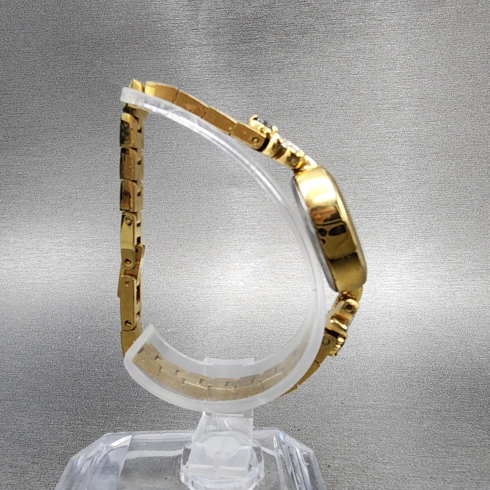 Waltham Watch Women MOP Dial Gold Tone Oval Crystal Accents New Battery8