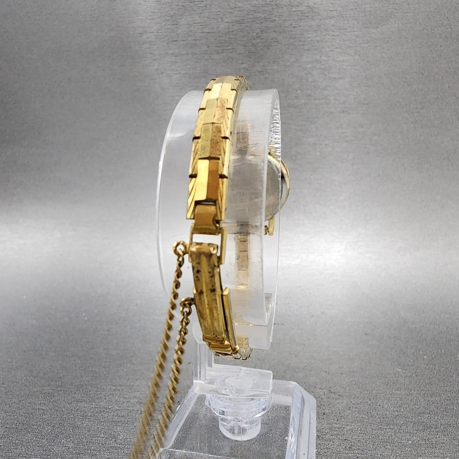 Seiko Watch Women 23mm Champagne Dial Gold Tone Octagon 26615009 New Battery7