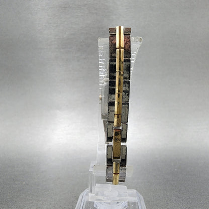Seiko Tank Watch Women 13mm White Dial two Tone Rectangle 2E200AY0 New Battery7