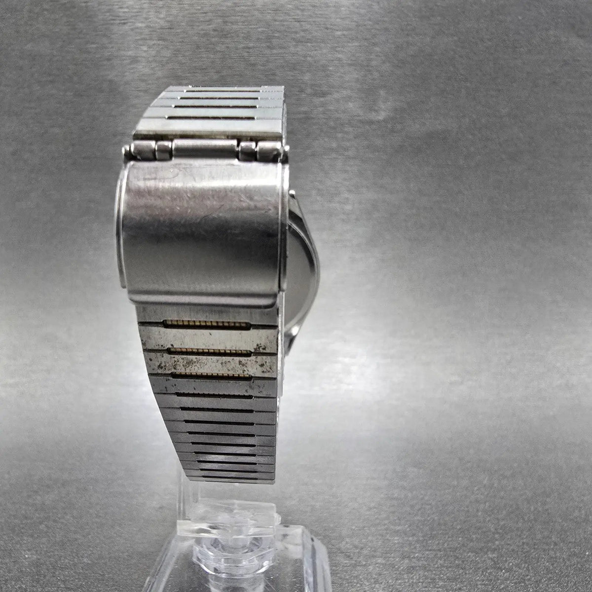 Seiko Watch Men 33mm Silver Dial Two Tone Date Round 6432-7019 PARTS8