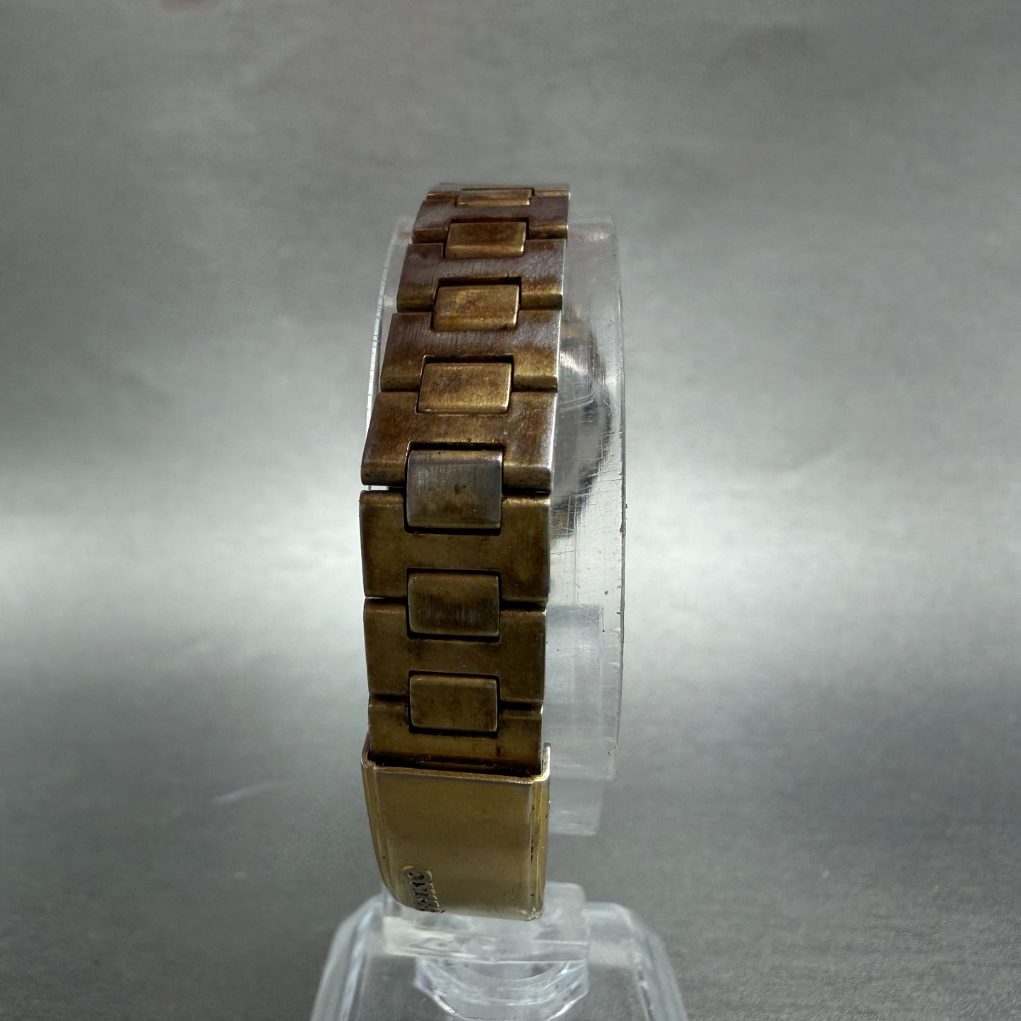 Seiko 5 Automatic Watch Women 24mm Champagne Dial Gold Tone Daydate 2906 Runs7