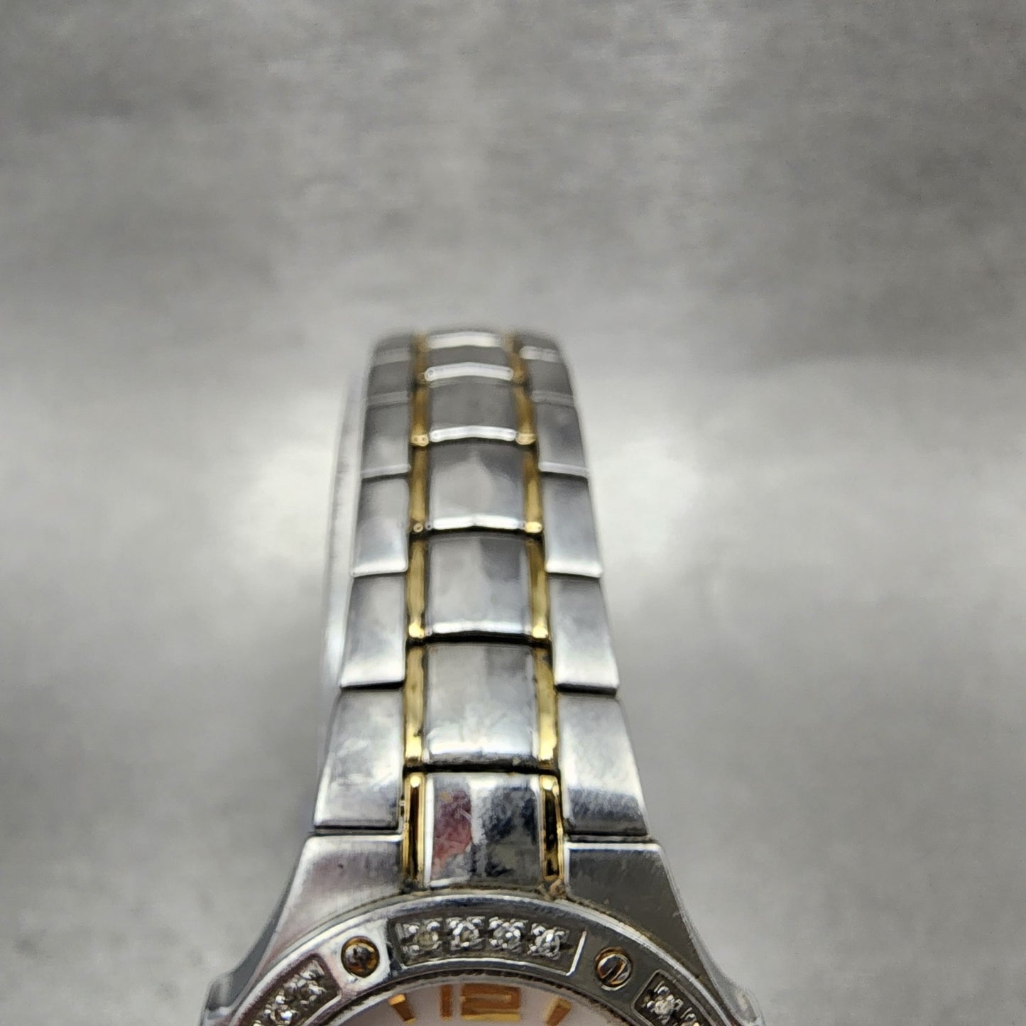 Seiko Watch Women 27mm MOP Dial Two To Date Round Diamonds 7n820CG0 New Batt5
