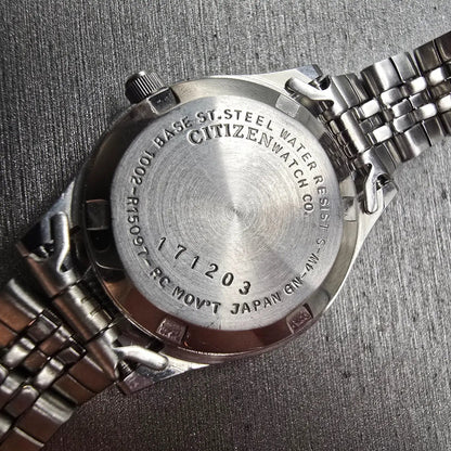 Citizen CQ Watch Women 25mm Gray Dial Silver Tone Daydate 1002-R15097 New Batt10
