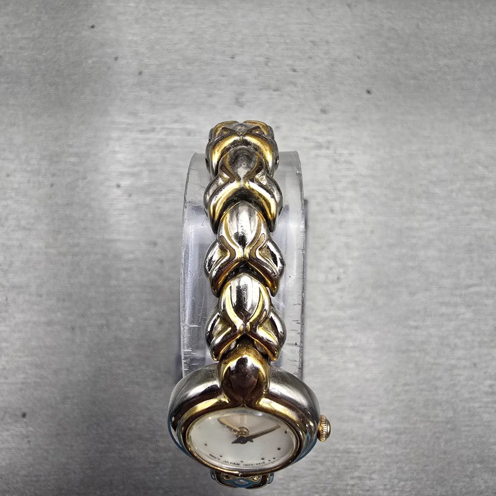 Seiko Watch Women 18mm MOP Dial Two Tone Round 1N00-1D19 New Battery Vintage4