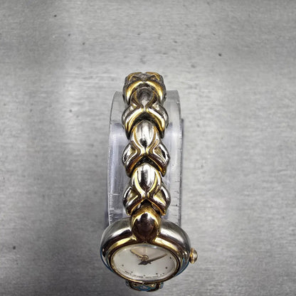 Seiko Watch Women 18mm MOP Dial Two Tone Round 1N00-1D19 New Battery Vintage4