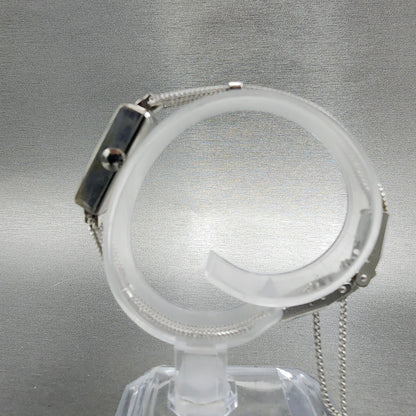 Citizen Noble Tank Watch Women 11mm White Dial White Gold plated Manual Wind Run6