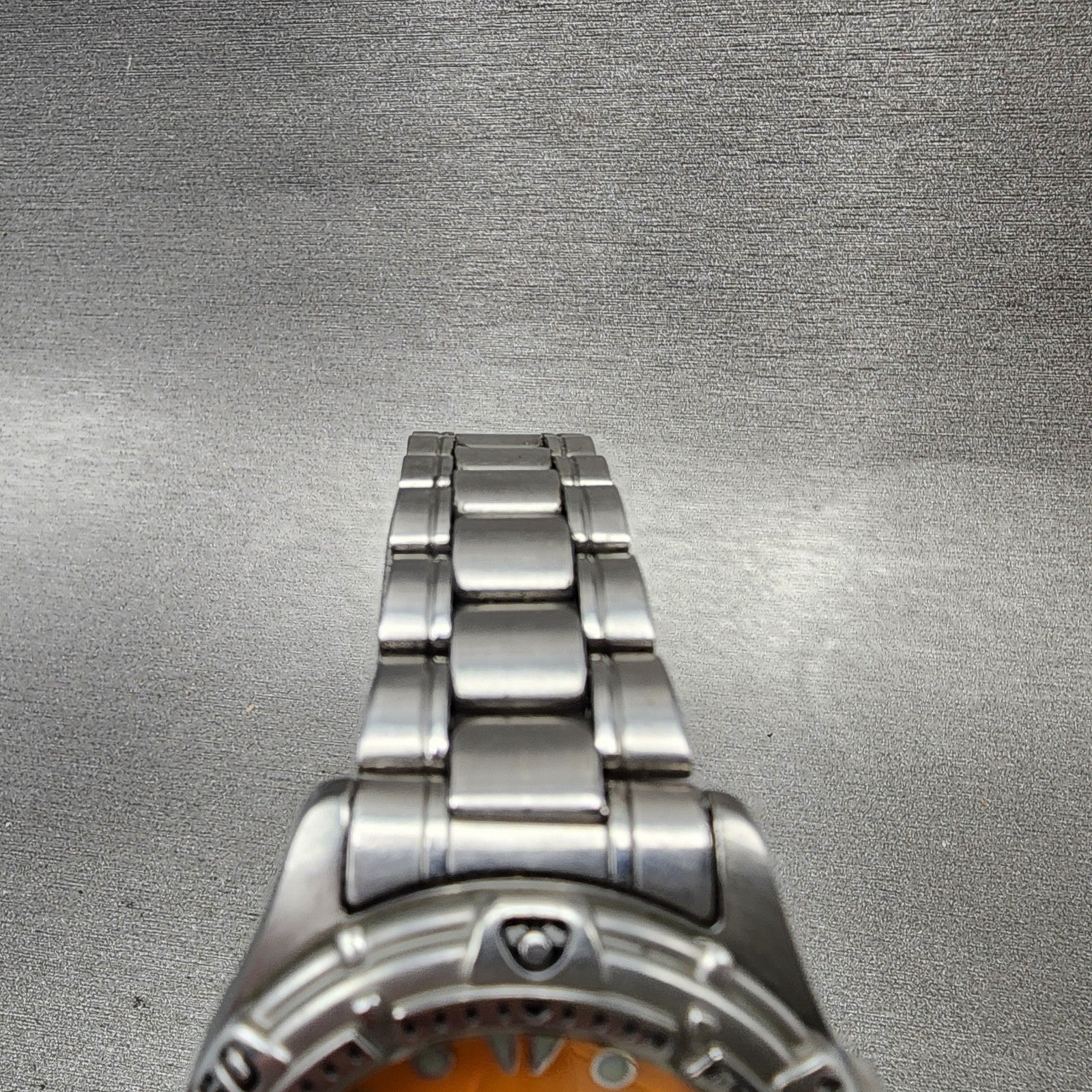 Orient Town & Country Surf Designs Watch Men 36mm Orange Dial Steel Date NewBatt4