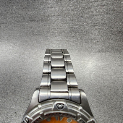 Orient Town & Country Surf Designs Watch Men 36mm Orange Dial Steel Date NewBatt4