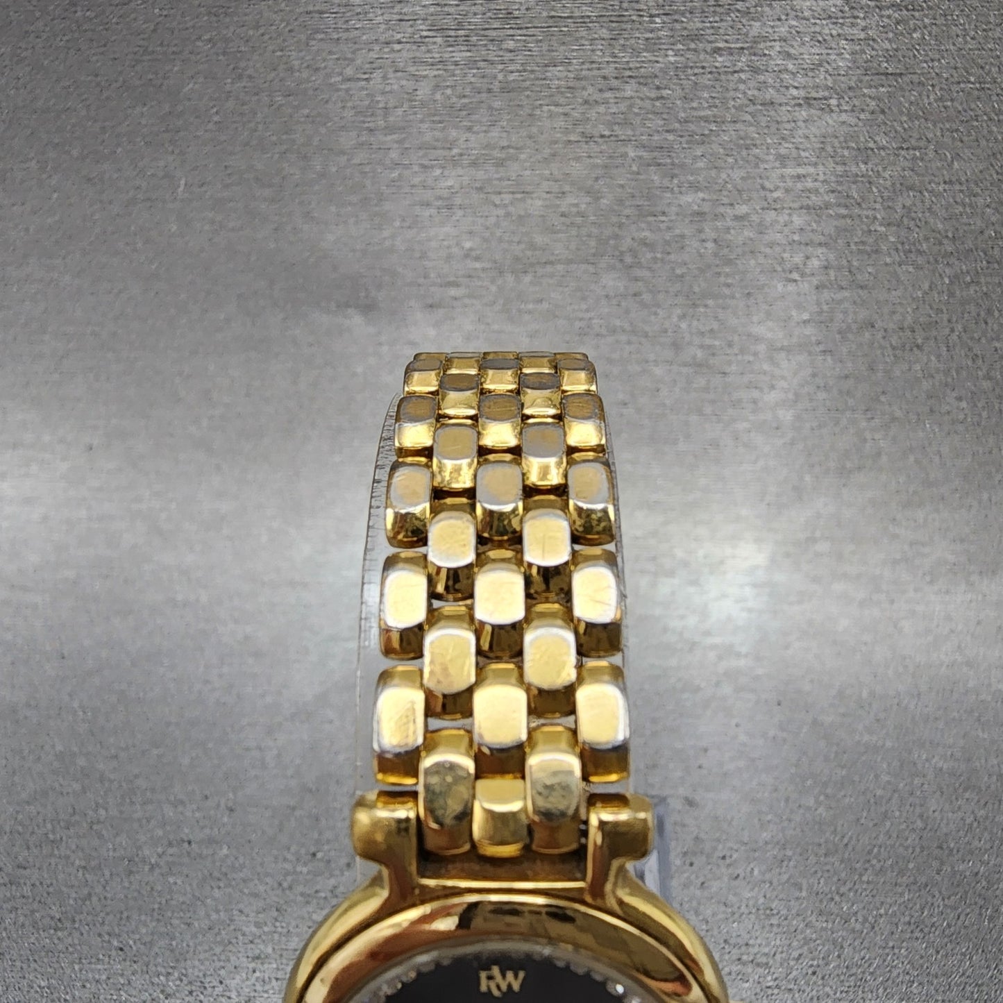 Raymond Weil Watch Women 24mm Black Dial Gold Plated Diamonds 9937 New Battery4