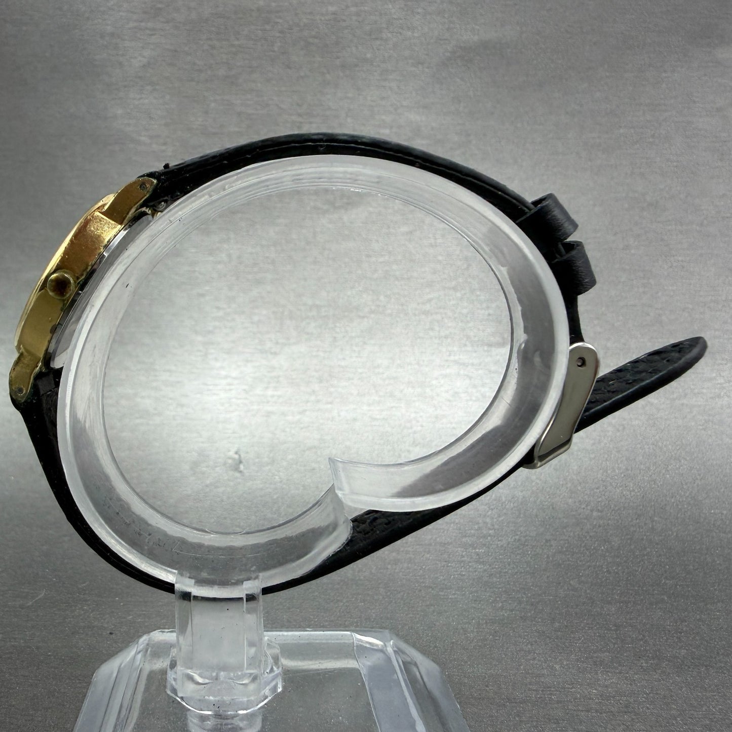 Seiko Watch Women 22mm Champagne Dial Gold Tone Oval 2320-5290 New Battery VTG6