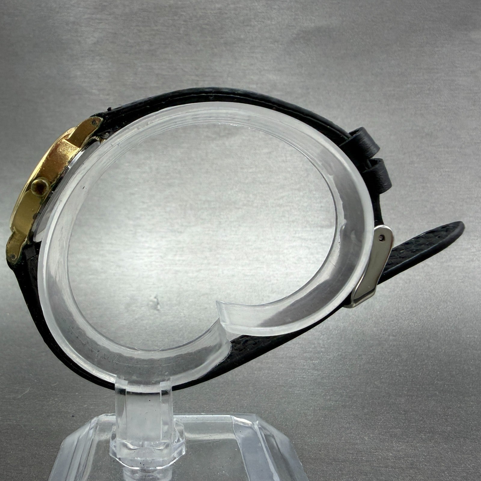 Seiko Watch Women 22mm Champagne Dial Gold Tone Oval 2320-5290 New Battery VTG6