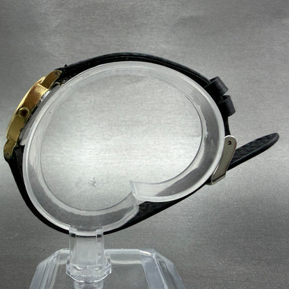 Seiko Watch Women 22mm Champagne Dial Gold Tone Oval 2320-5290 New Battery VTG6