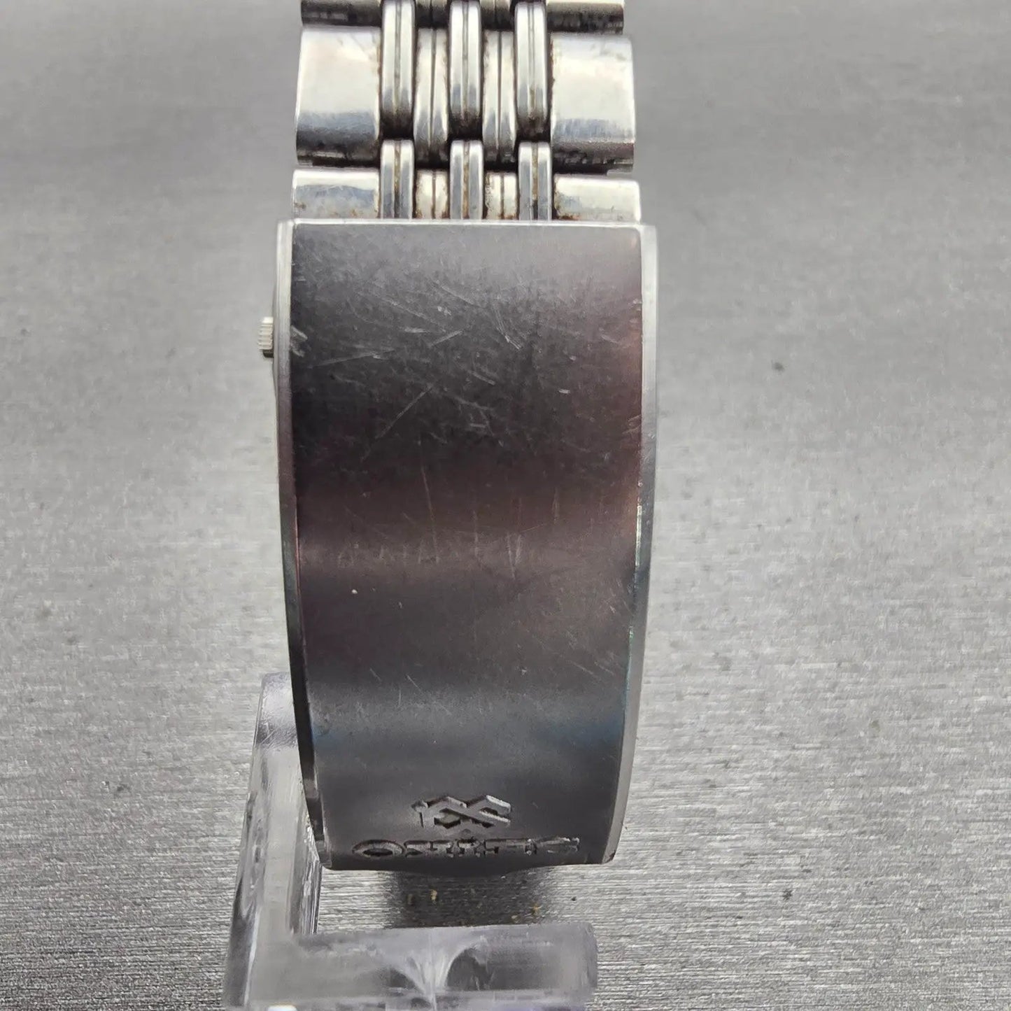 Seiko SQ Watch Men 36mm Silver Dial Silver Tone Daydate Round 4336-8089 New Batt7