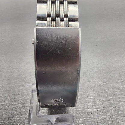Seiko SQ Watch Men 36mm Silver Dial Silver Tone Daydate Round 4336-8089 New Batt7