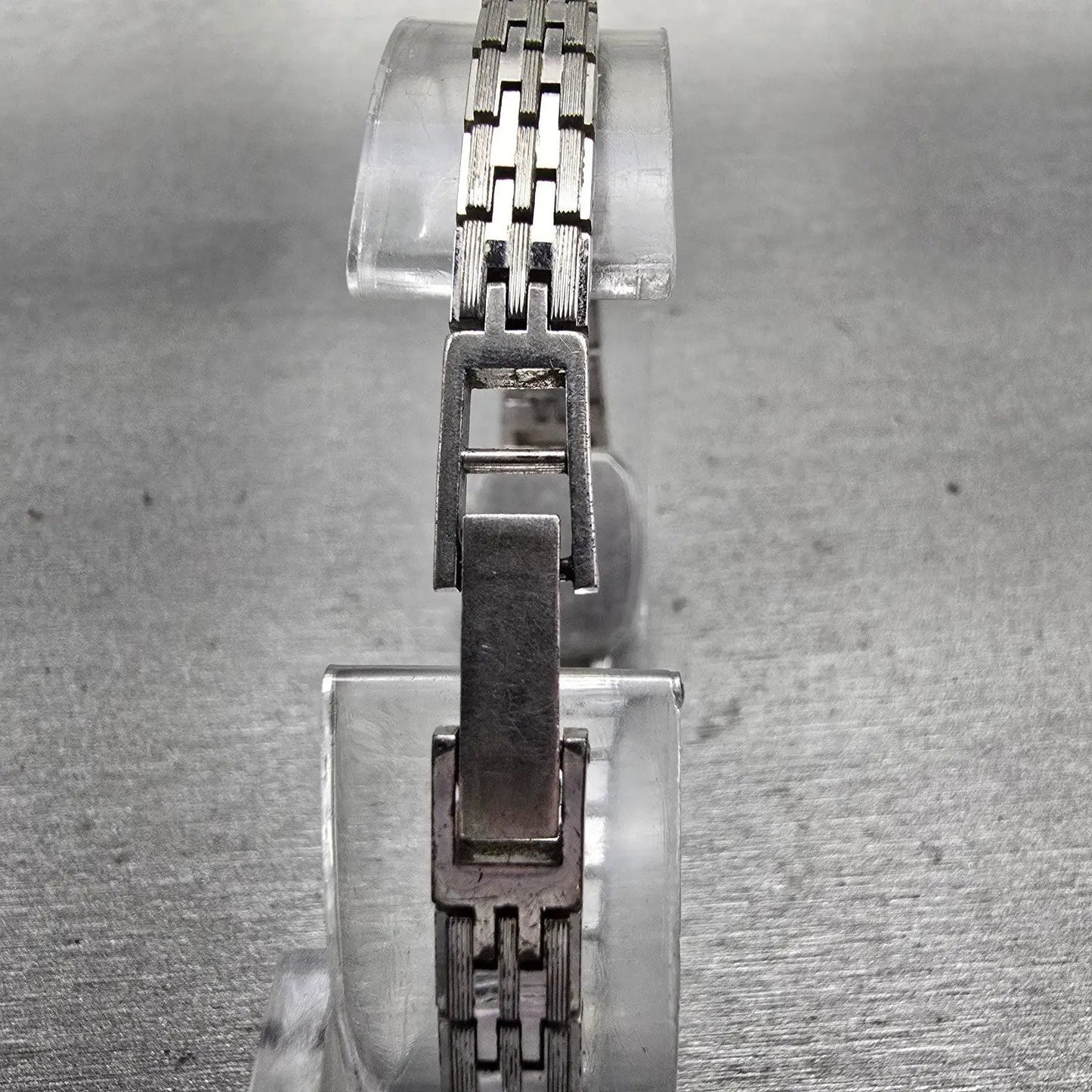 Bulova Watch Women 16mm Silver Dial Silver Tone Rectangle Vintage New Battery7