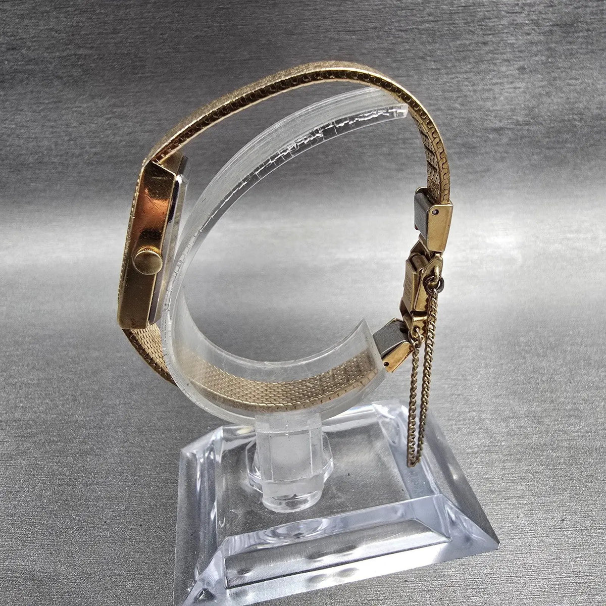 Seiko Watch Women 13mm Brown Dial Gold Oval 1320-5279 New Battery Vintage6