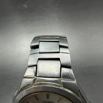 Casio Watch Men 38mm Silver Dial Silver Tone Daydate MTP-1228DJ New Battery4