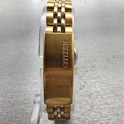 Citizen Watch Women 23mm Champagne Dial Gold Tone Daydate 6000-S38231 New Batt7