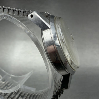 Seiko Watch Women 26mm Silver Dial Silver Tone Date 2118-0230 Manual Runs3