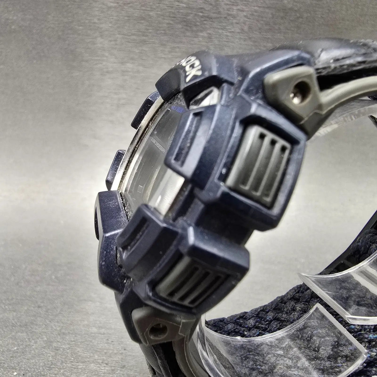 Casio G-Shock DW-9500 Watch Men 48mm Silver Blue Alarm Chronograph New Battery2