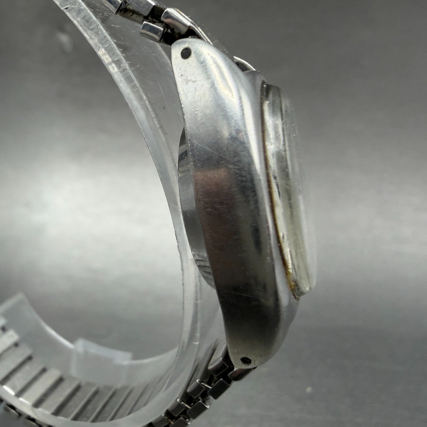Seiko Automatic Watch Women 22mm Silver Dial Silver Tone Daydate 2706-7010 Runs3