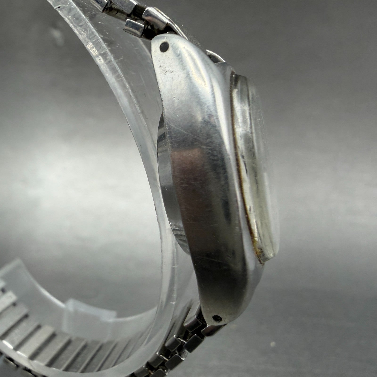 Seiko Automatic Watch Women 22mm Silver Dial Silver Tone Daydate 2706-7010 Runs3