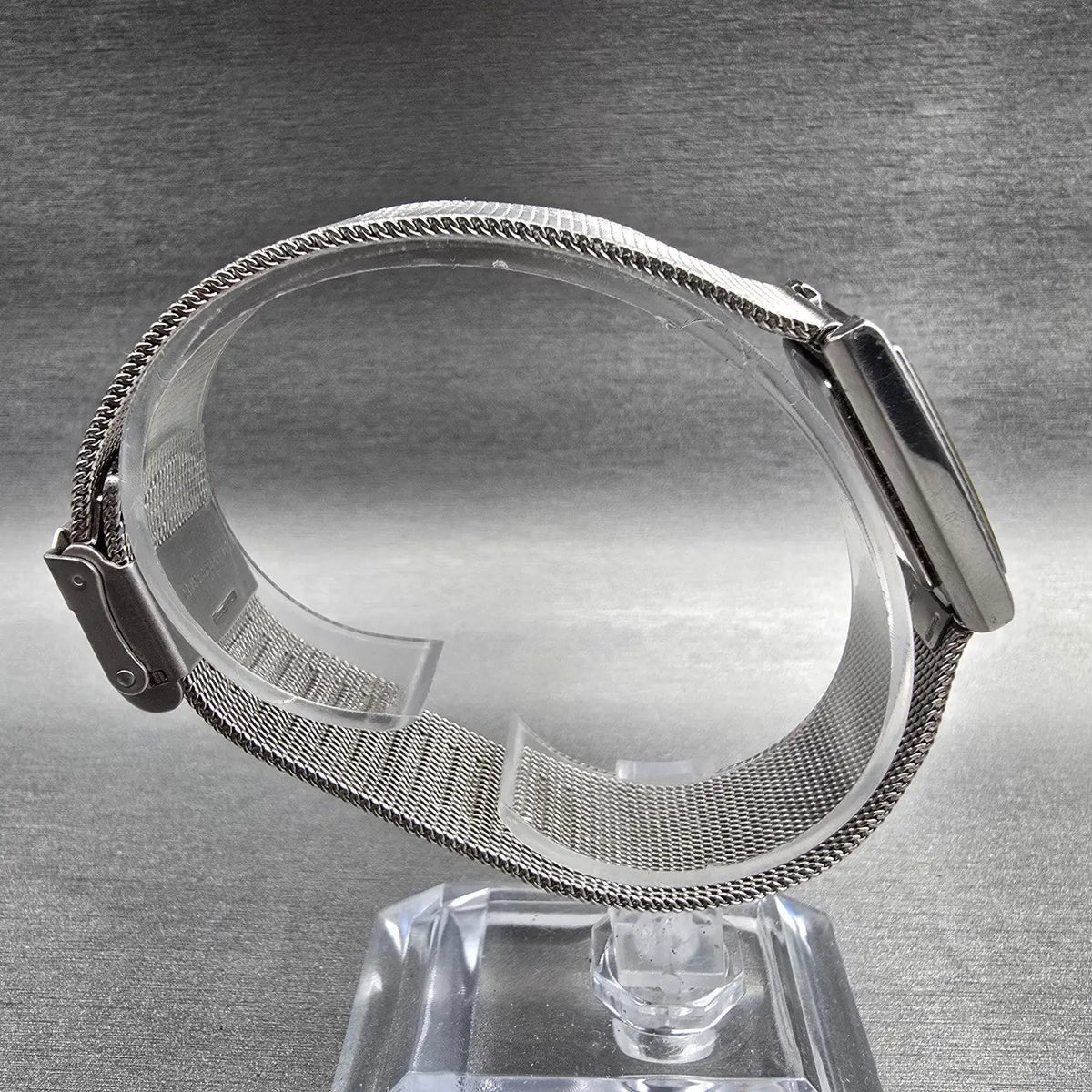 Skagen Tank Watch Women 23mm Silver Dial Two Tone Square 272SGS New Battery 238