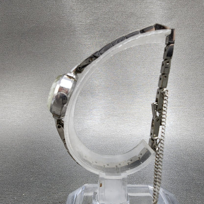Seiko Special Watch Women 17mm Silver Dial White Gold Plated Manual Wind Runs5