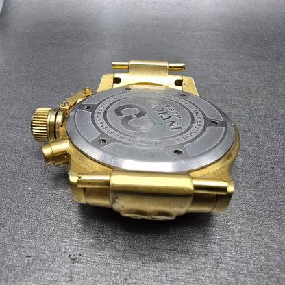Invicta Corduba Chronograph Dive Watch Men 52mm MOP Dial Gold Tone 4899 NewBat11