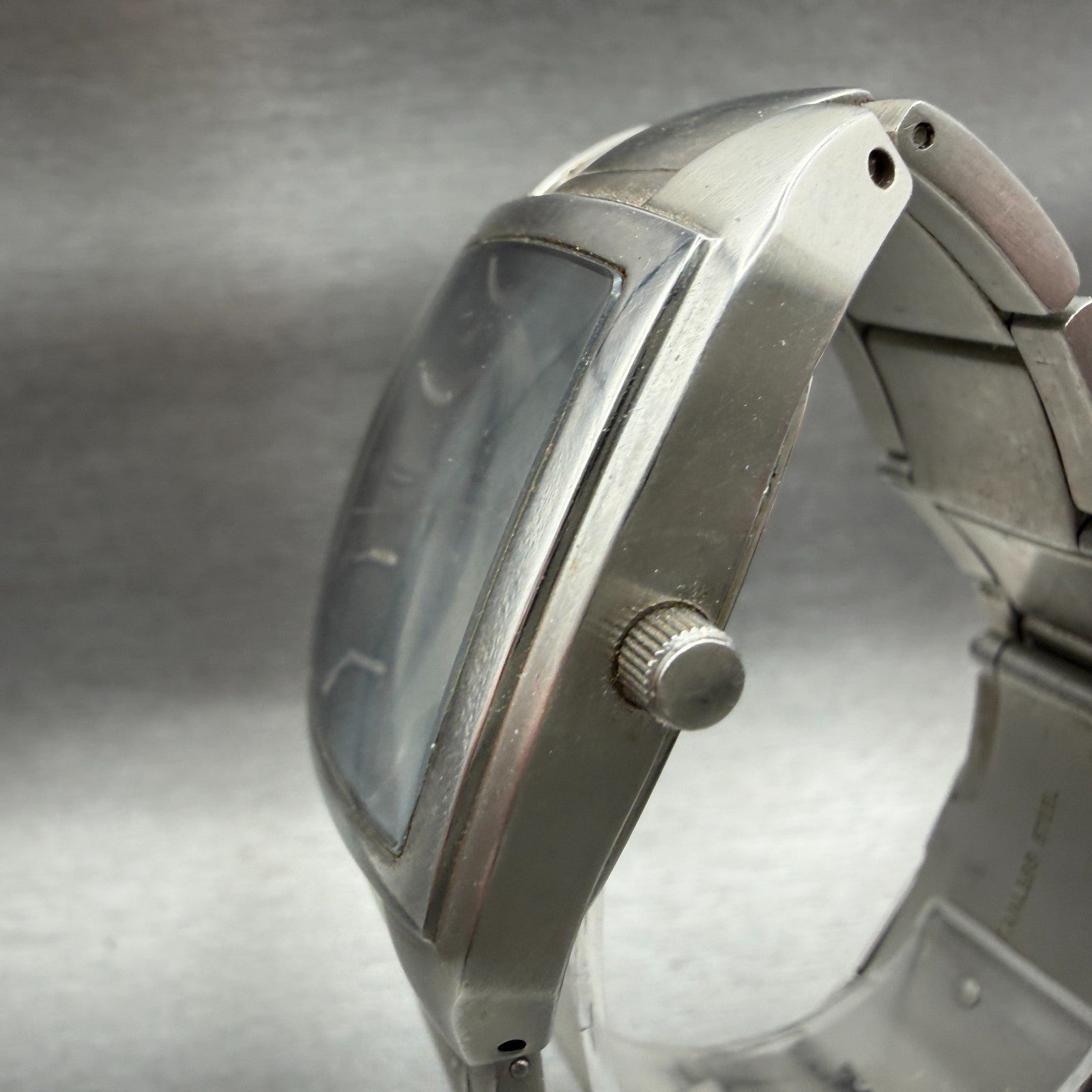 Fossil Arkitekt Watch Men 31mm Gray Dial Steel Date Rectangle FS2991 New Batt2