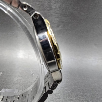 Citizen Eco-Drive Elektra Watch Women 24mm MOP Dial Two Tone Diamonds Round Runs3