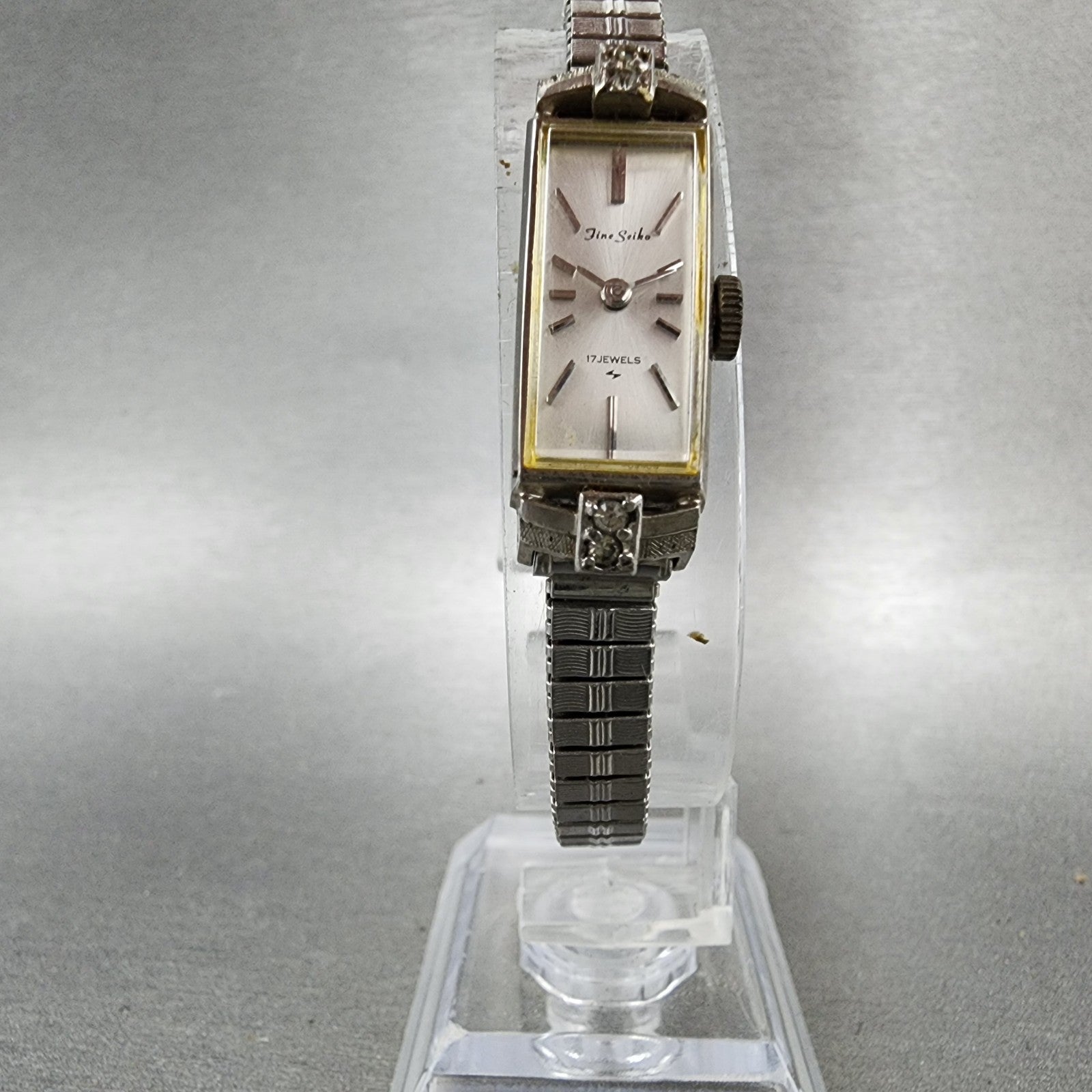 Seiko Fine Seiko Watch Women 12mm Silver Dial Silver Tone Manual 15203310 Runs5