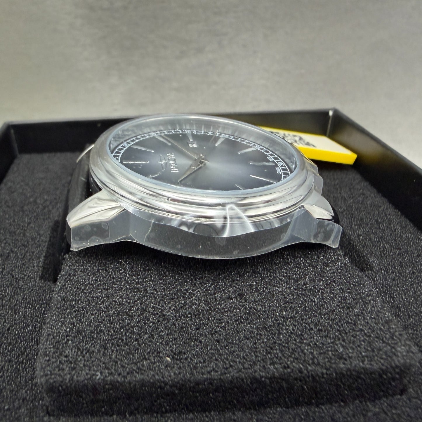 Invicta Celestial Watch Men 43mm Black Dial Silver Date Round Leather 478163