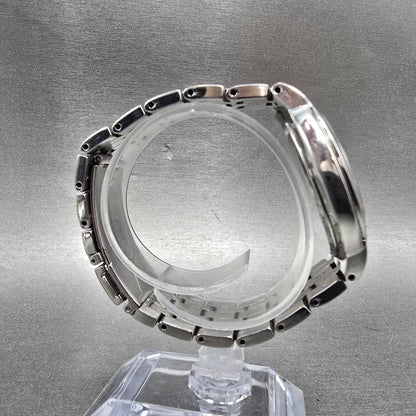 Seiko Atomic Solar Watch Men 37mm White Dial Silver Tone Date 7B24-0BS0 PARTS10