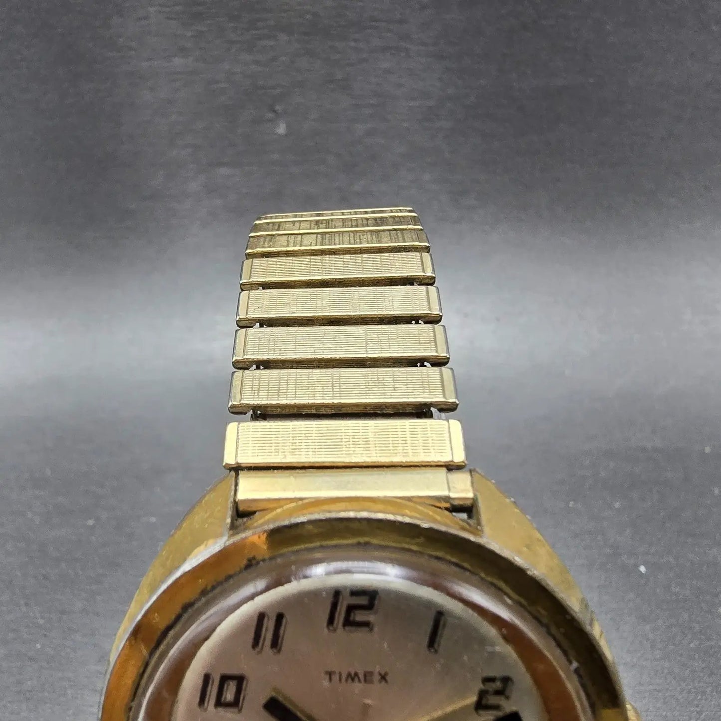 Timex Viscount automatic Watch men 39mm Champagne Dial Gold Tone Daydate Runs4