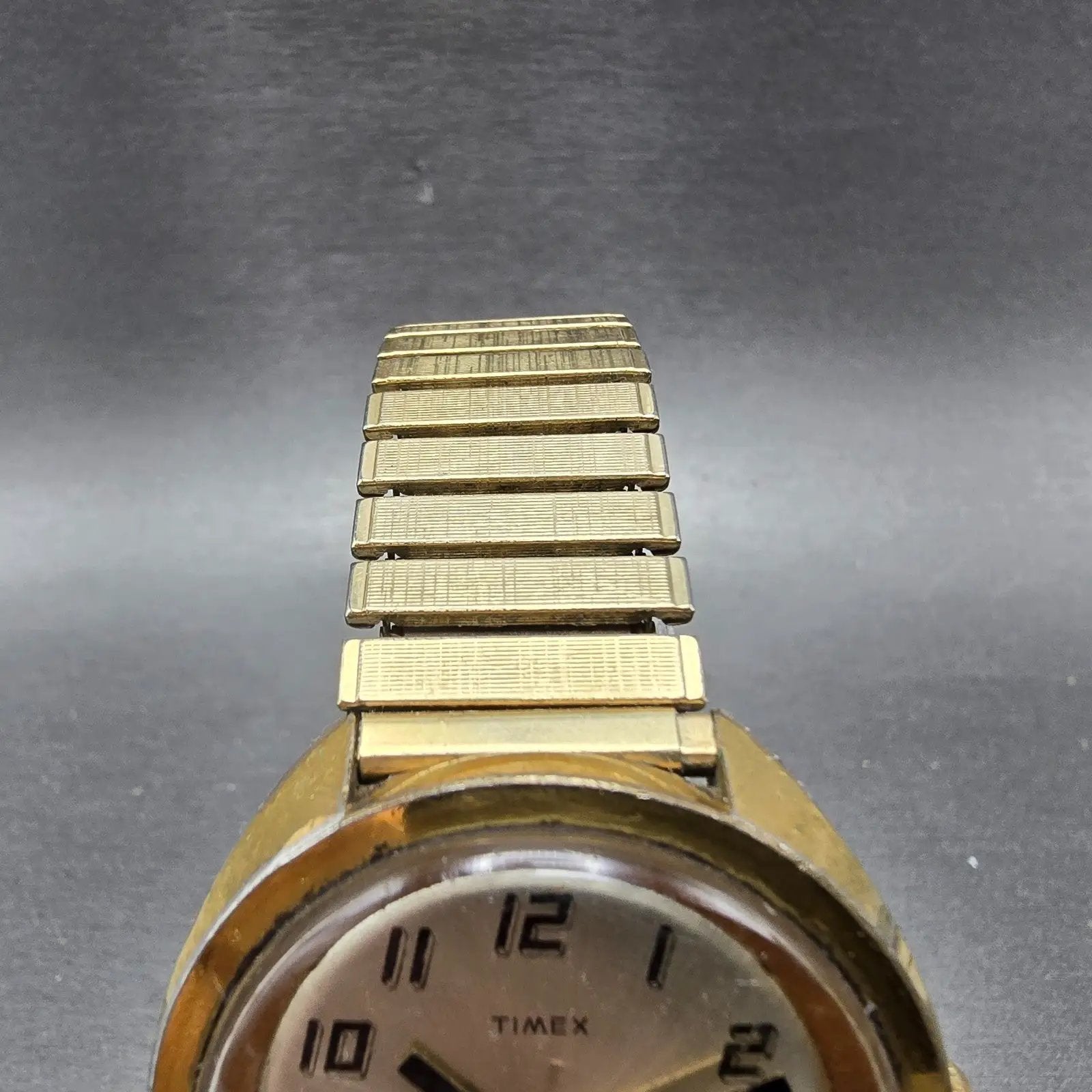 Timex Viscount automatic Watch men 39mm Champagne Dial Gold Tone Daydate Runs4