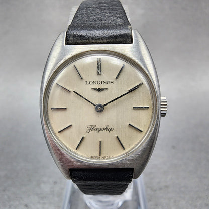 Longines Flagship Watch Women 23mm White Dial Steel Round Manual Wind Runs 4100