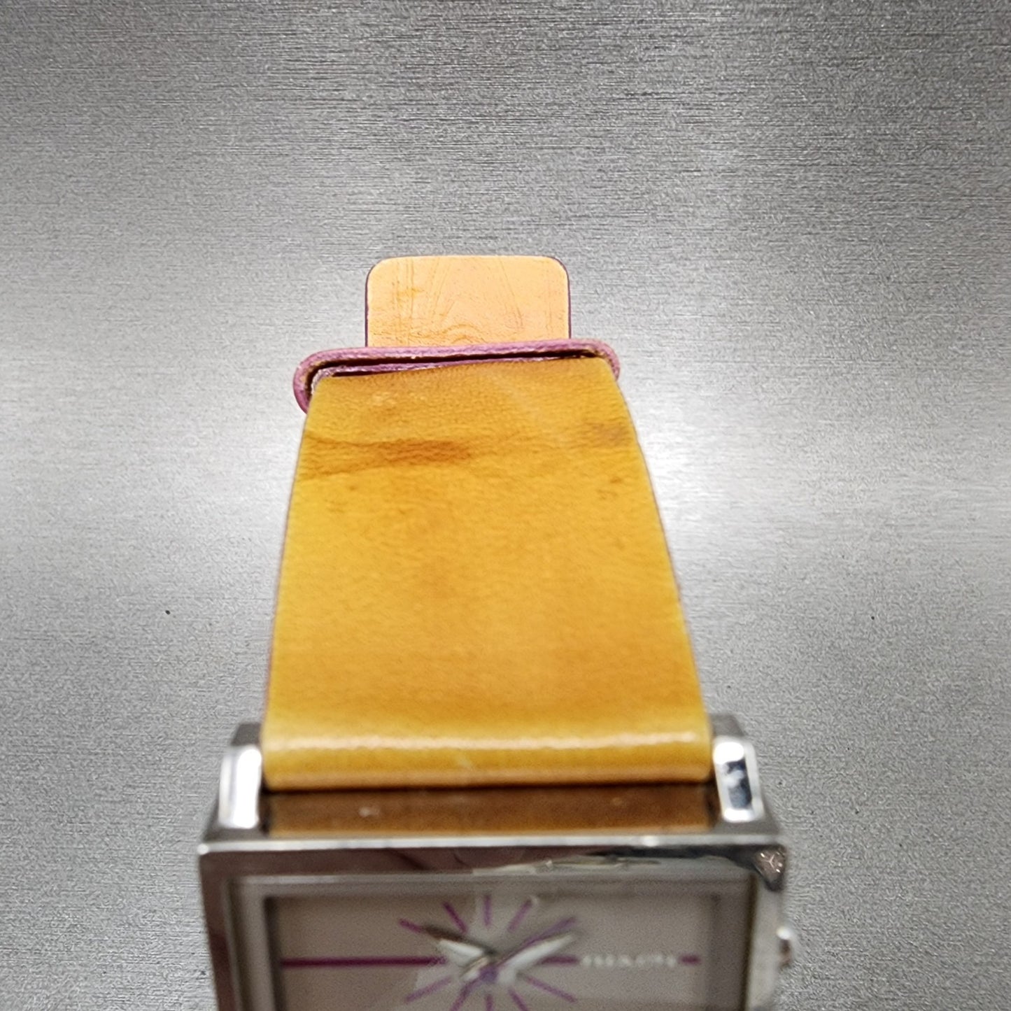 Nixon Chalet Tank Watch Women 30mm Brown Dial Steel Rectangle New Battery4
