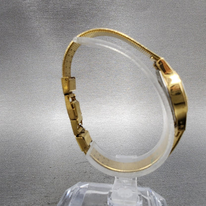 Seiko Watch Women 20mm Champagne Dial Gold Tone Round 8Y210020 New Battery8