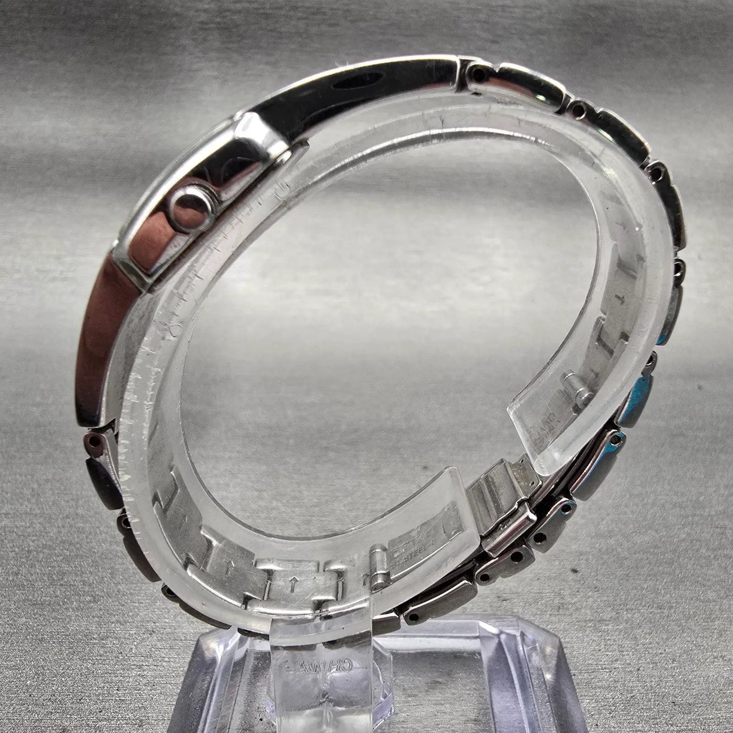 Seiko Watch Women 16mm White Dial Silver Tone Rectangle 1N00-0DC0 New Battery6