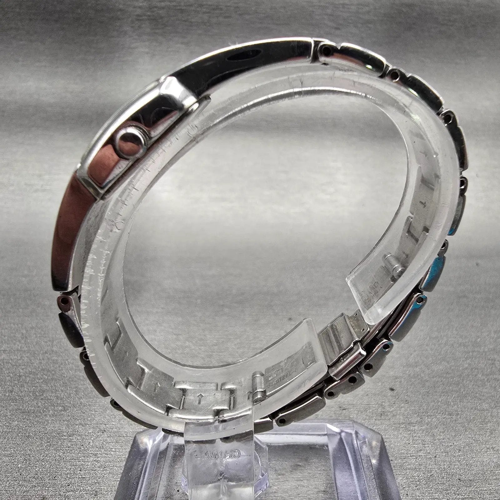 Seiko Watch Women 16mm White Dial Silver Tone Rectangle 1N00-0DC0 New Battery6