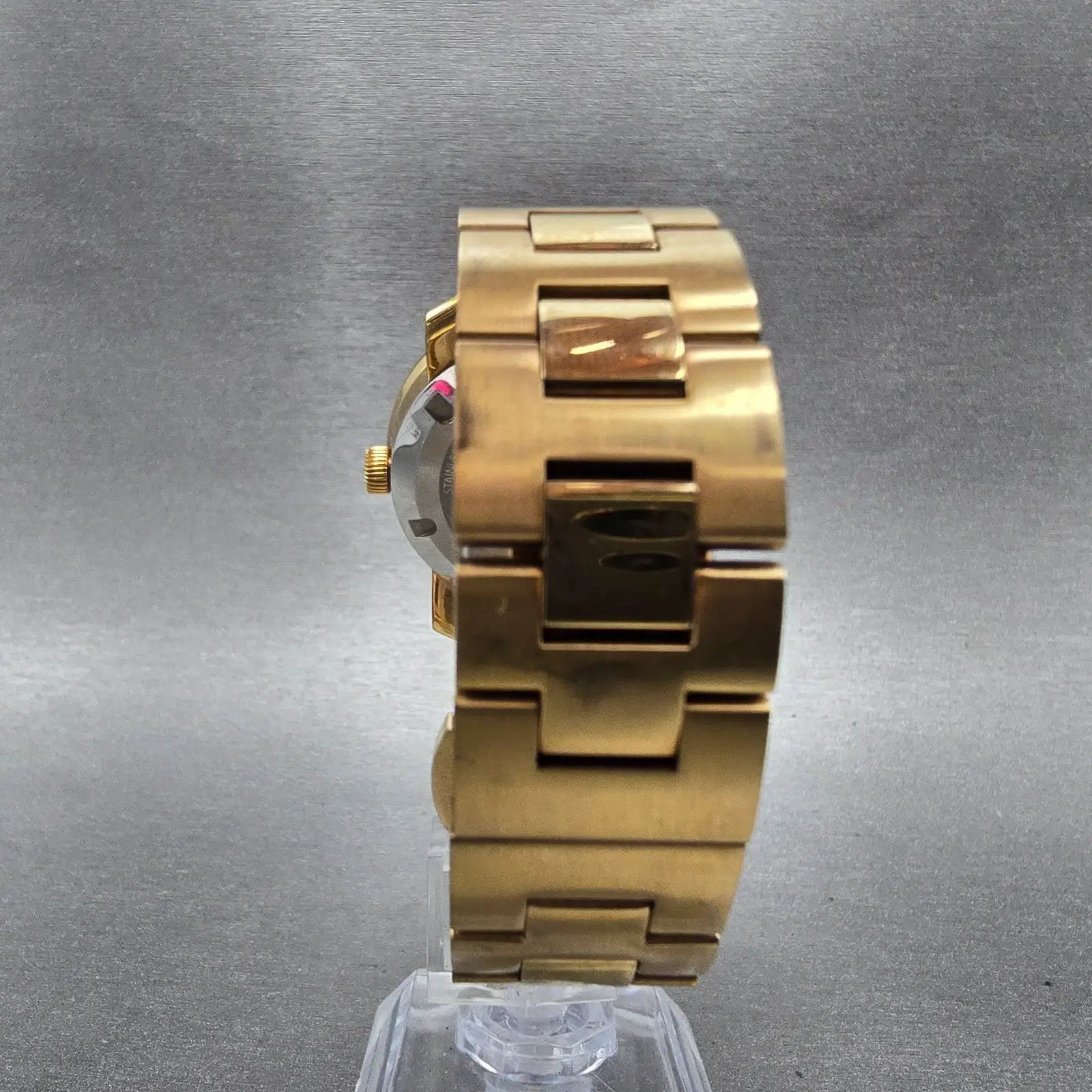 Movado Bold Watch Women 36mm Pink Dial Rose Gold Tone Round 3600151 New Battery8