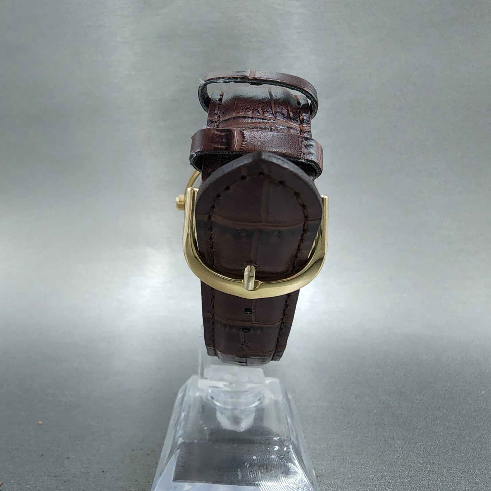 Casio MTPV005 Watch Men 40mm Cream Dial Gold Date Round Leather New Battery7