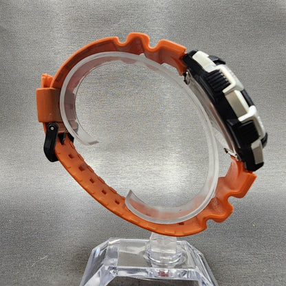 Casio AE1000W World Time Watch Men 44mm Digital Silver Tone Alarm Chrono NewBat8